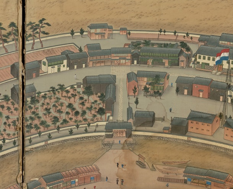 出島図　　Deshima: Its Pictorial Heritage Blogpost 005: Deshima, the Dutch trading post in Nagasaki